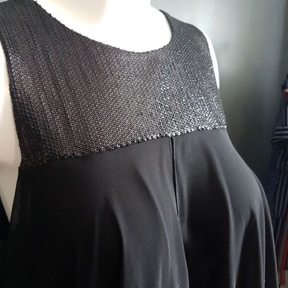 Marciano Sparkly Black Party Dress - Picture 5 of 7